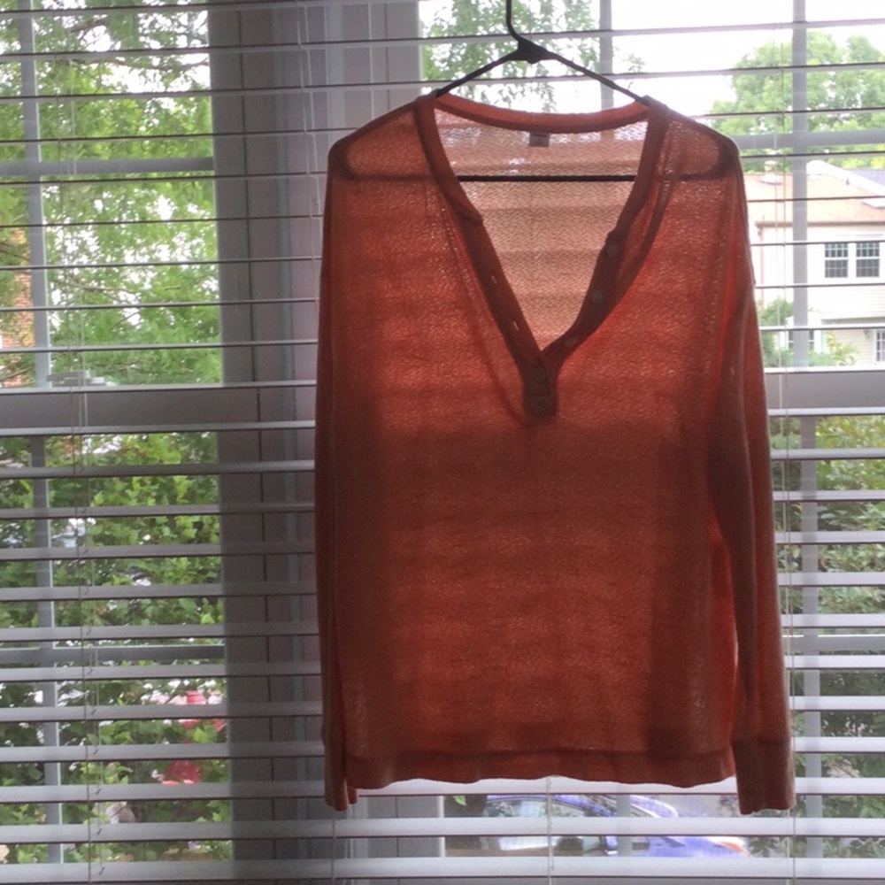 Light-weight, knit Henley